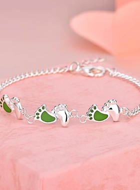 女款S925银珐琅韩版时尚手链饰品