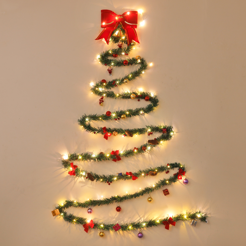 ins圣诞节装饰墙壁门窗圣诞树手工diy材料包圣诞氛围创意场景布置