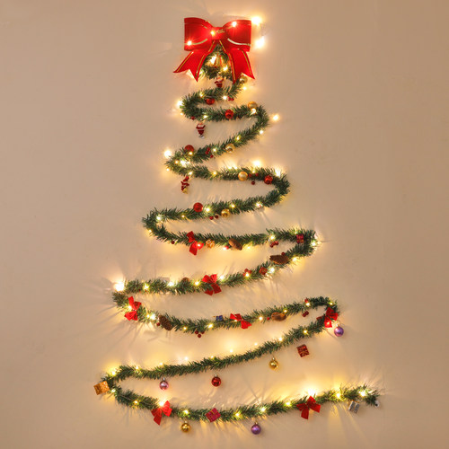 ins圣诞节装饰墙壁门窗圣诞树手工diy材料包圣诞氛围创意场景布置