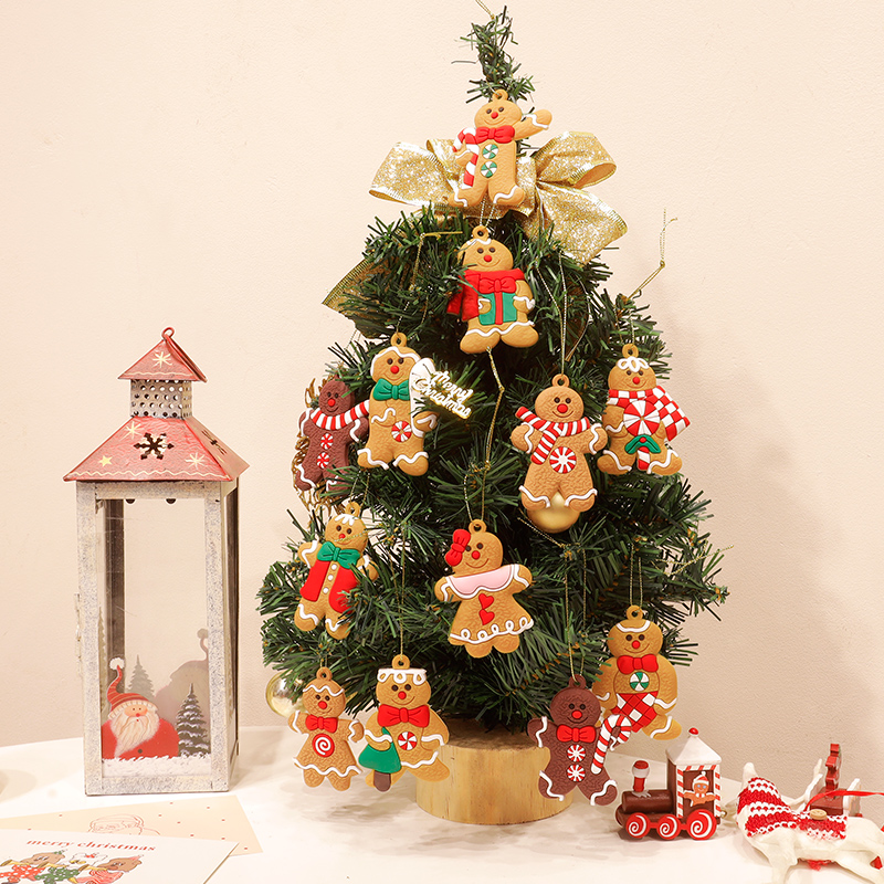 姜饼人抱枕圣诞树玩偶女生圣诞节礼物毛绒玩具可爱姜饼娃娃公仔