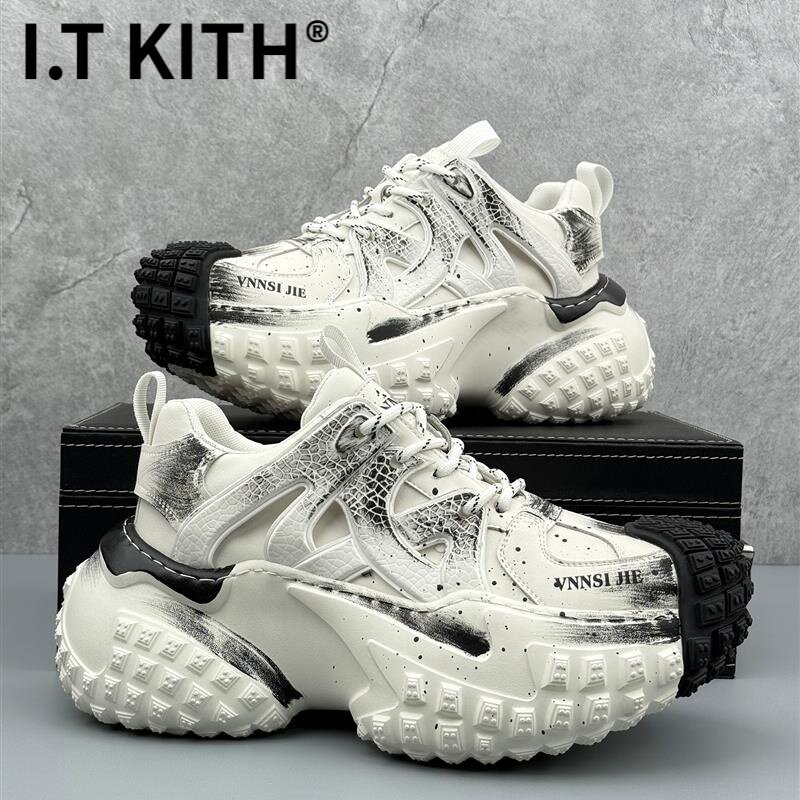 I.T KITH小众原创设计老爹鞋男2026春季新款擦色运动休闲鞋厚底增