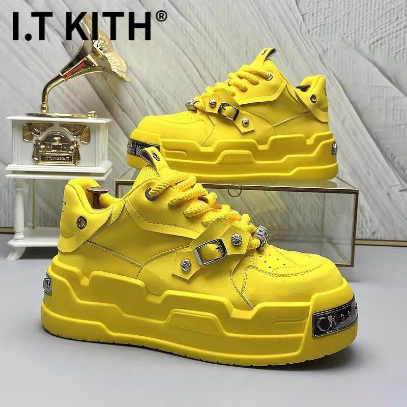I.T KITH欧洲站男鞋2026春季新款厚底增高老爹鞋小众设计休闲板鞋