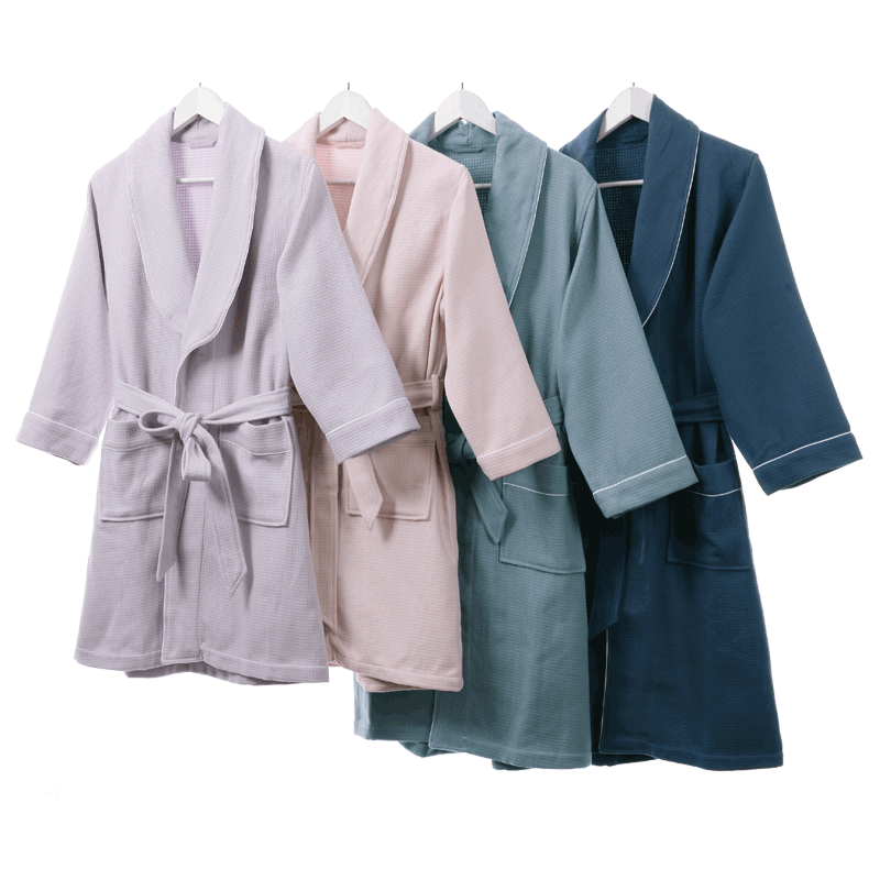 金号纯棉纱布浴衣浴袍男女款全棉柔软秋季四季款