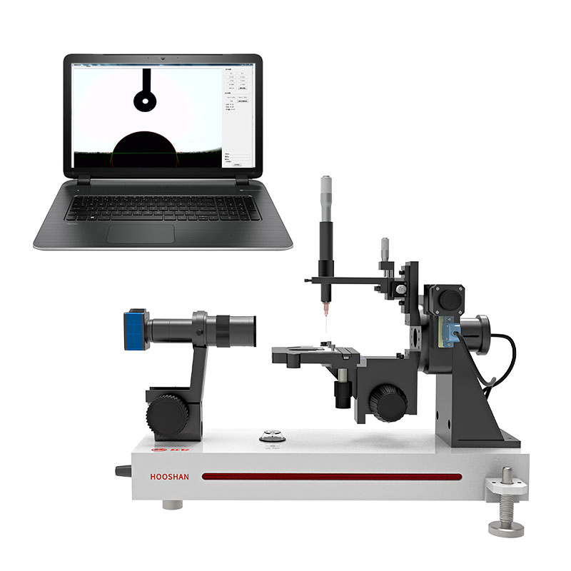 。光学接触角测量仪动态静态滴法水滴角测定仪固液体表面张力测试