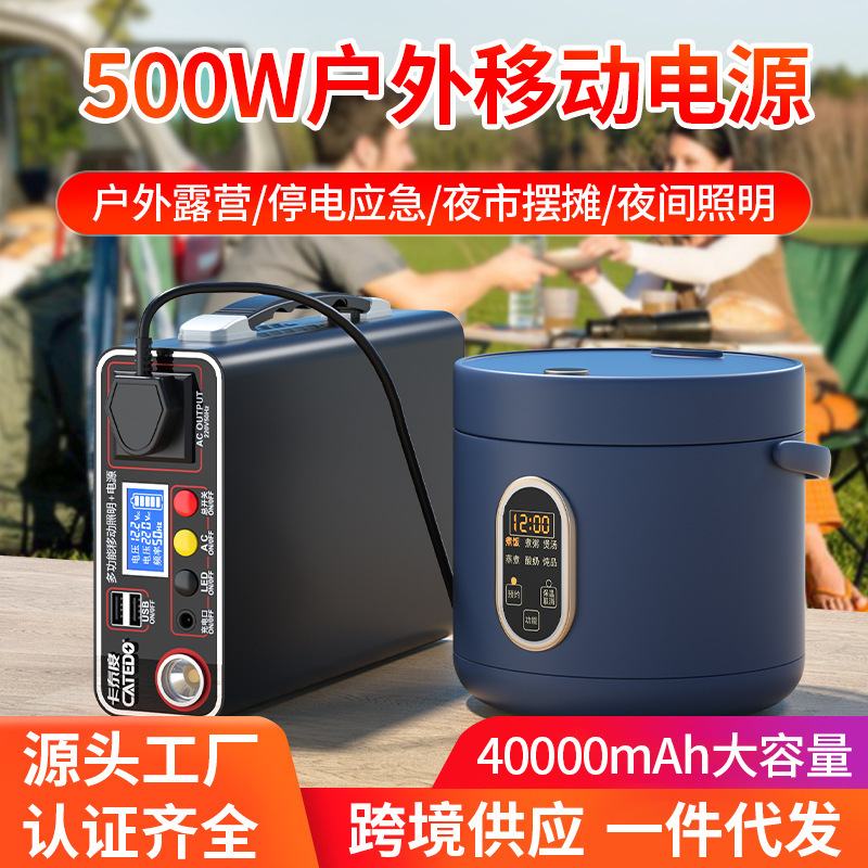 悍赛王220V移动电源露营夜市摆摊车载应急蓄电备用智能防护锂电池