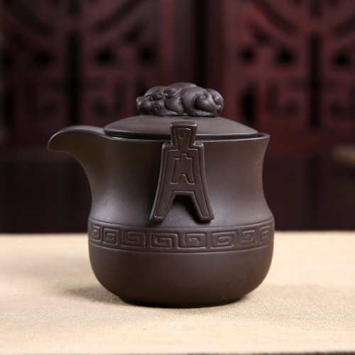 紫砂壶家用仿古原矿紫泥手工茶壶