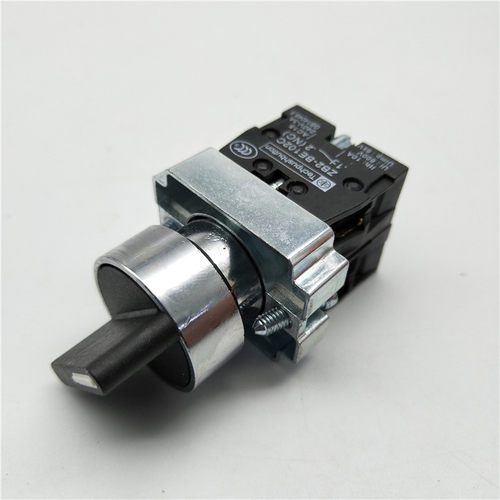 ZB2-BE101C自锁XB2-BD33C三档位旋转选择按钮开关 双路两常开22mm