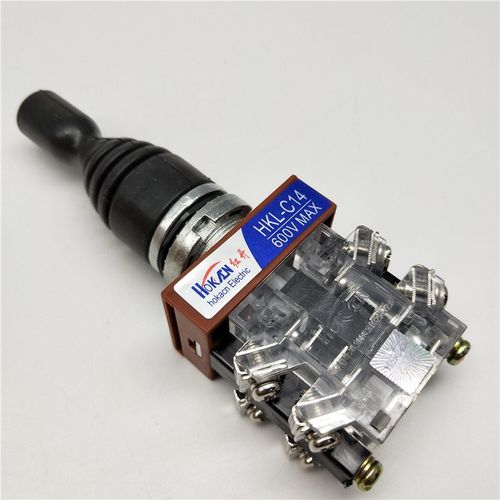 四向复位22mm红开HKL-C24主令十字开关摇杆开关八个接线柱两向