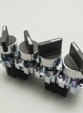 22mm旋钮XB2-BD21 BD33C两档三档旋转换选择按钮开关ZB2-BE101C