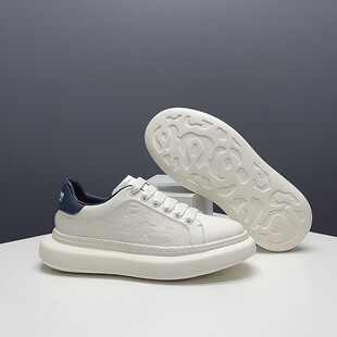 男士休闲鞋爆款厚底增高小白鞋2026新款板鞋百搭舒适软底透气男鞋