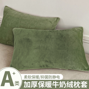 48cmx74cm单个加厚毛绒枕芯内胆套 新款 冬季 牛奶绒枕头枕套一对装