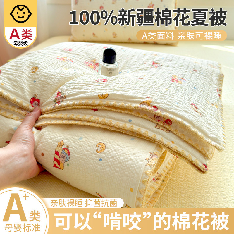 2026新款新疆纯棉夏凉被空调被全棉单人双人薄被子四季通用可机洗