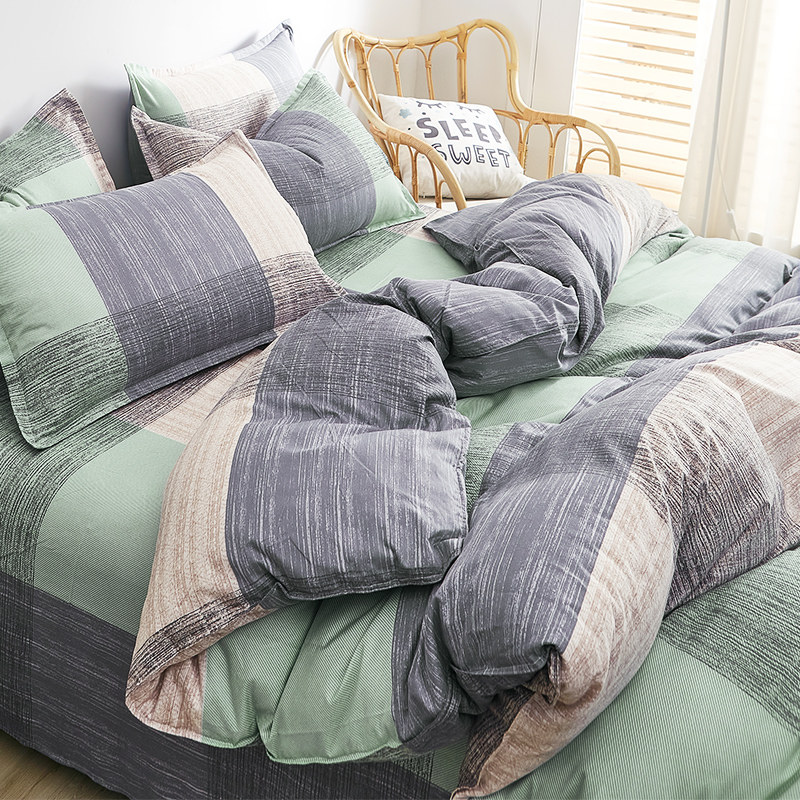 水洗棉四件套四季通用床上用品被套单人学生宿舍床单三件套男秋冬,床上用品,床品套件/四件套/多件套,淘宝优惠券,粉丝福利购,淘宝优惠卷