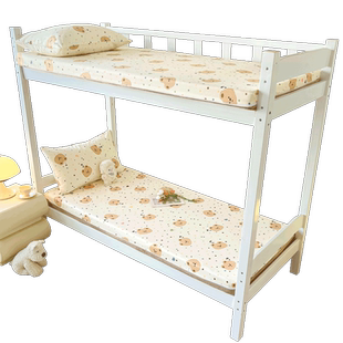 学生宿舍纯棉全棉床笠床垫保护套单件90x190全包拉链式床单人床罩