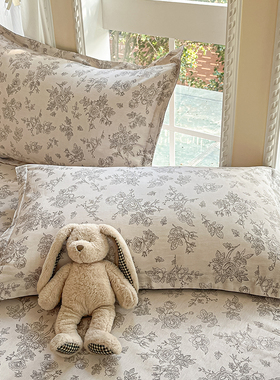 小清新纯棉枕套一对装单只家用枕头套48x74cm全棉枕芯内胆套学生4