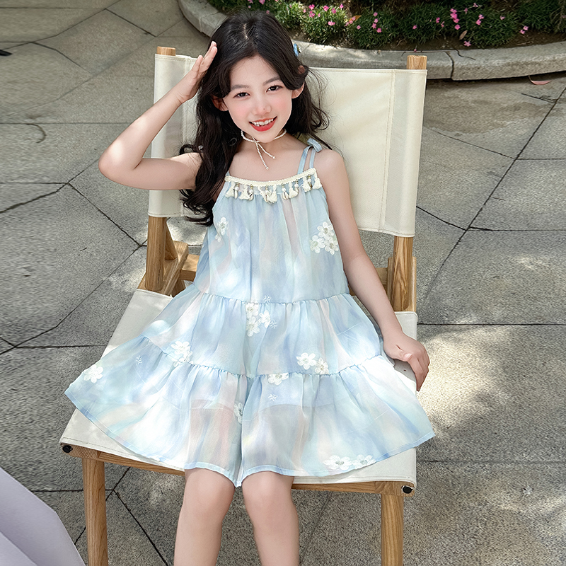 女童裙子沙滩裙连衣裙