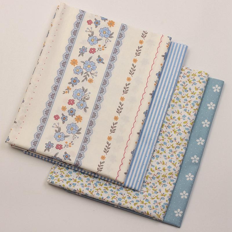 日系碎花条纹印花纯棉布料1.6米幅宽40支斜纹布手工服装床品面料