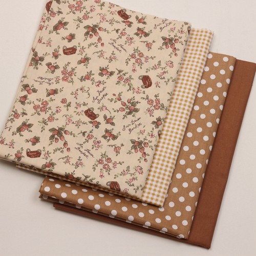 1.6米幅宽40支斜纹纯棉布料田园草莓花朵印花手工diy服装床品面料