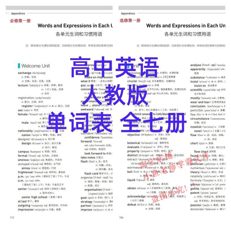 e20-高中英语单词表人教版必修选修全七册背单词书电子版资料