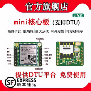 【顺丰】中移ml307CDC/DL模块核心板4GAT openCPU全网通DTU开发板
