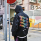 彼岸潮社AMONSTER SSUR 扭曲字母连帽棉服冲锋衣夹克外套
