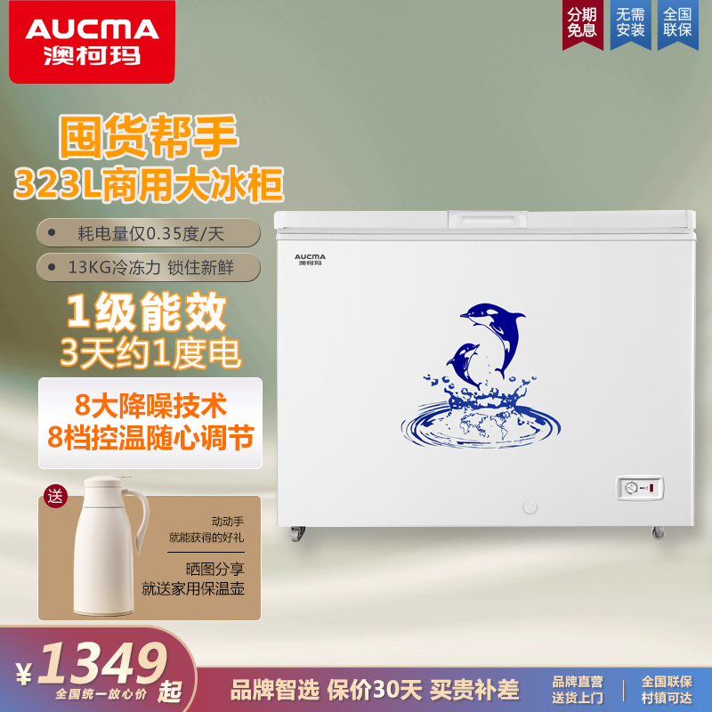 澳柯玛商用卧式大容量温家冷冻柜
