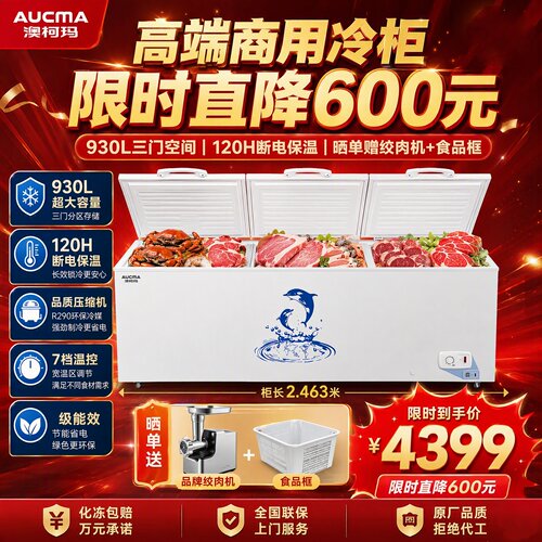 澳柯玛730828商用冰柜冷柜