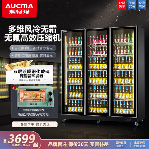 澳柯玛立式饮料商用冰箱啤酒柜