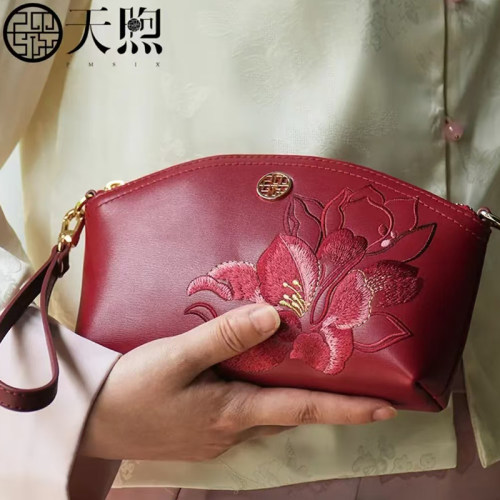 pmsix女包中国风妈妈包手拿包女