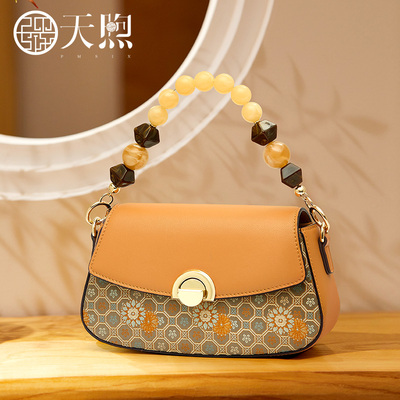 Pmsix天煦女包2023新款复古大气送妈妈包中年女士手提单肩斜挎包