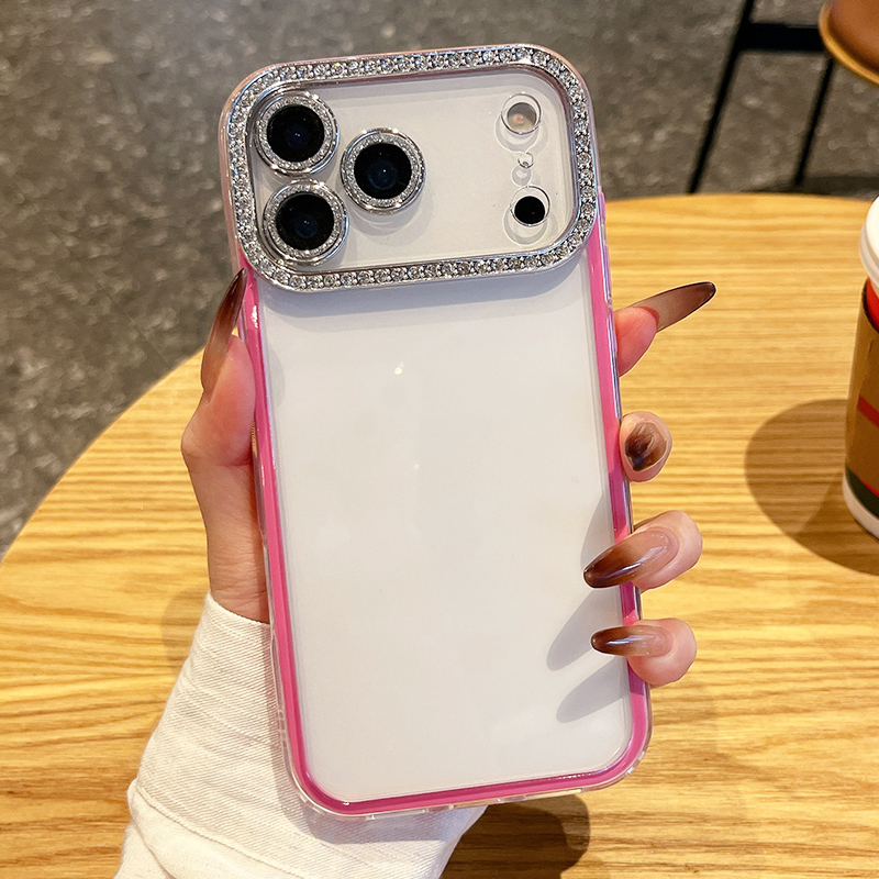 适用自带镜头膜全包防摔透明硬壳