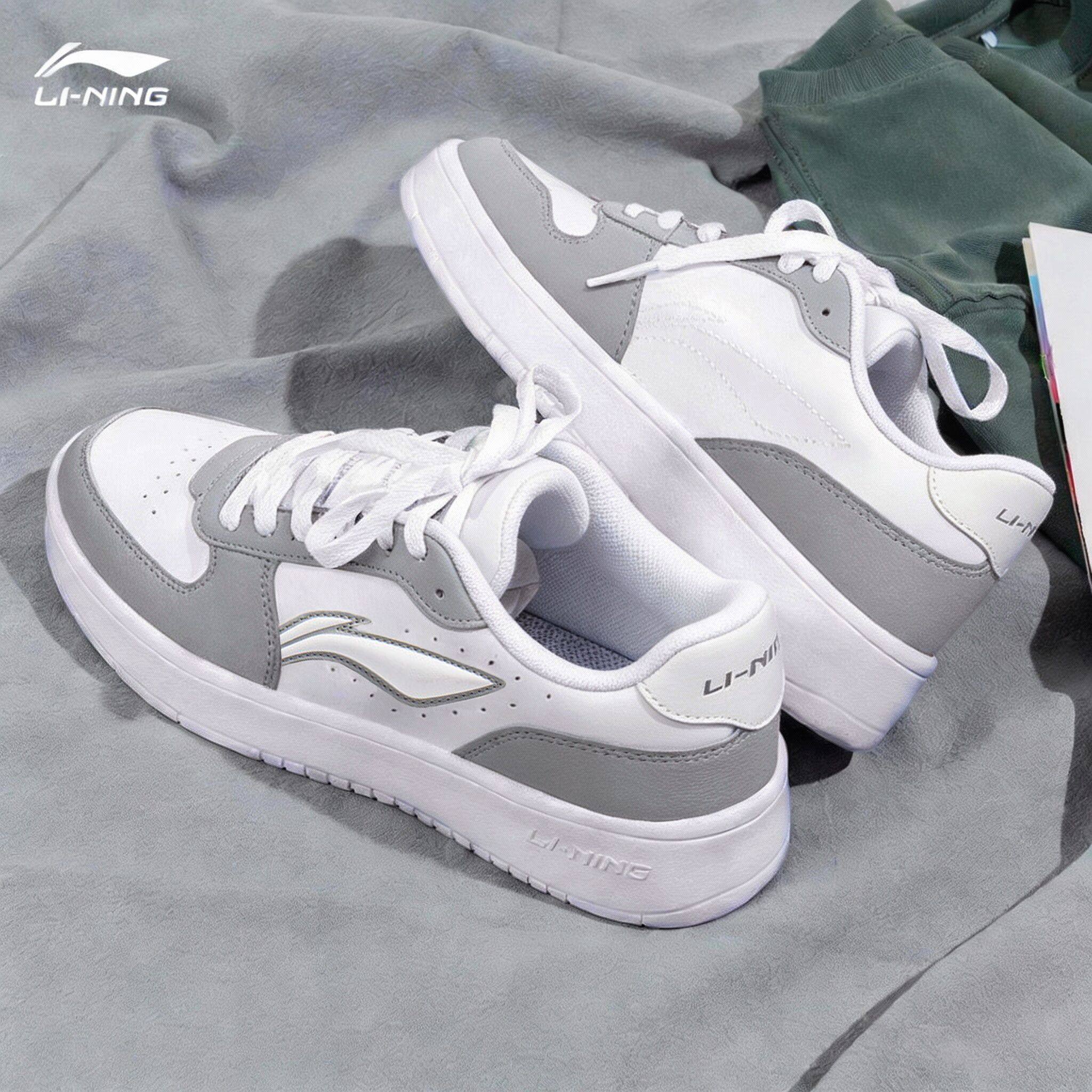 李宁男板鞋2026秋冬新款软底小白鞋男鞋皮面轻便低帮滑板鞋运动鞋,运动鞋new,板鞋,淘宝优惠券,粉丝福利购,淘宝优惠卷