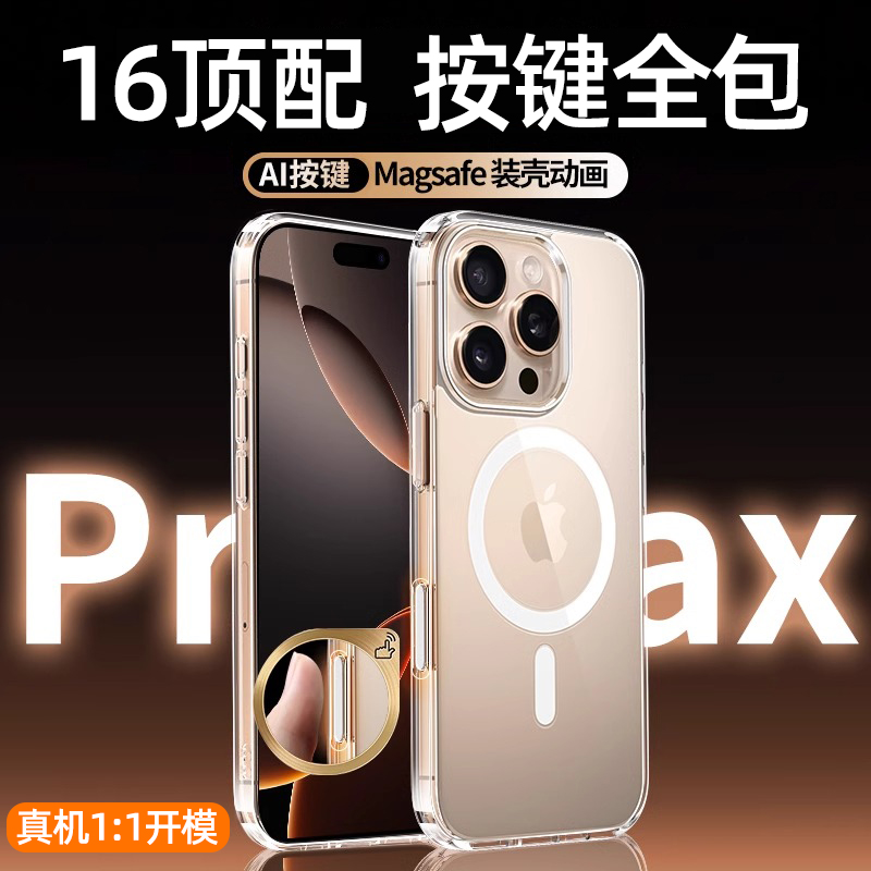 【全包Ai相机按键】全透明手机壳