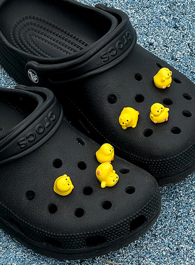 faafaa可爱卡通小鸡公仔鞋扣洞洞鞋配饰智必星拖鞋配件儿童鞋花