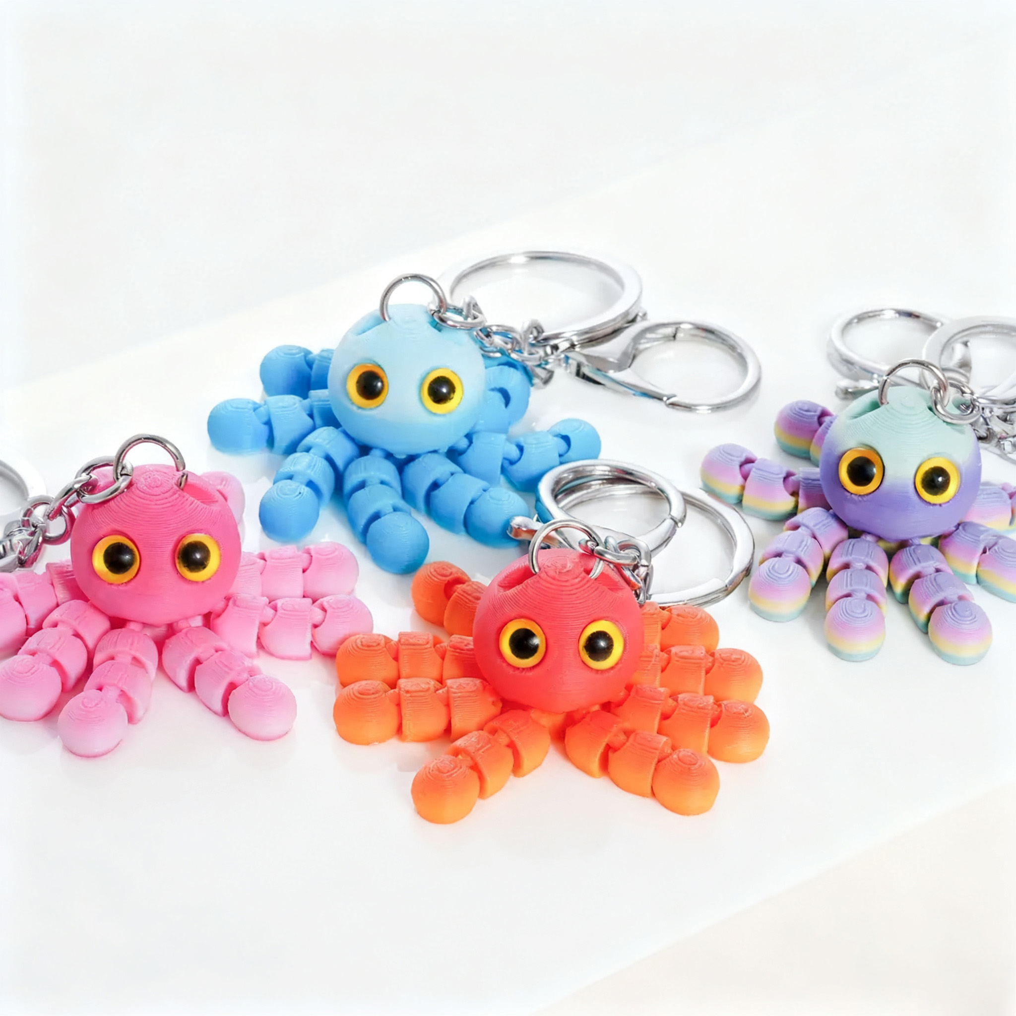 3D打印开学季礼物章鱼钥匙扣网红儿童幼儿园小学生礼品创意挂件