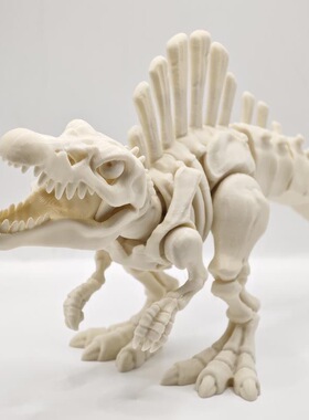 3D打印恐龙骨头骨架静态动物模型