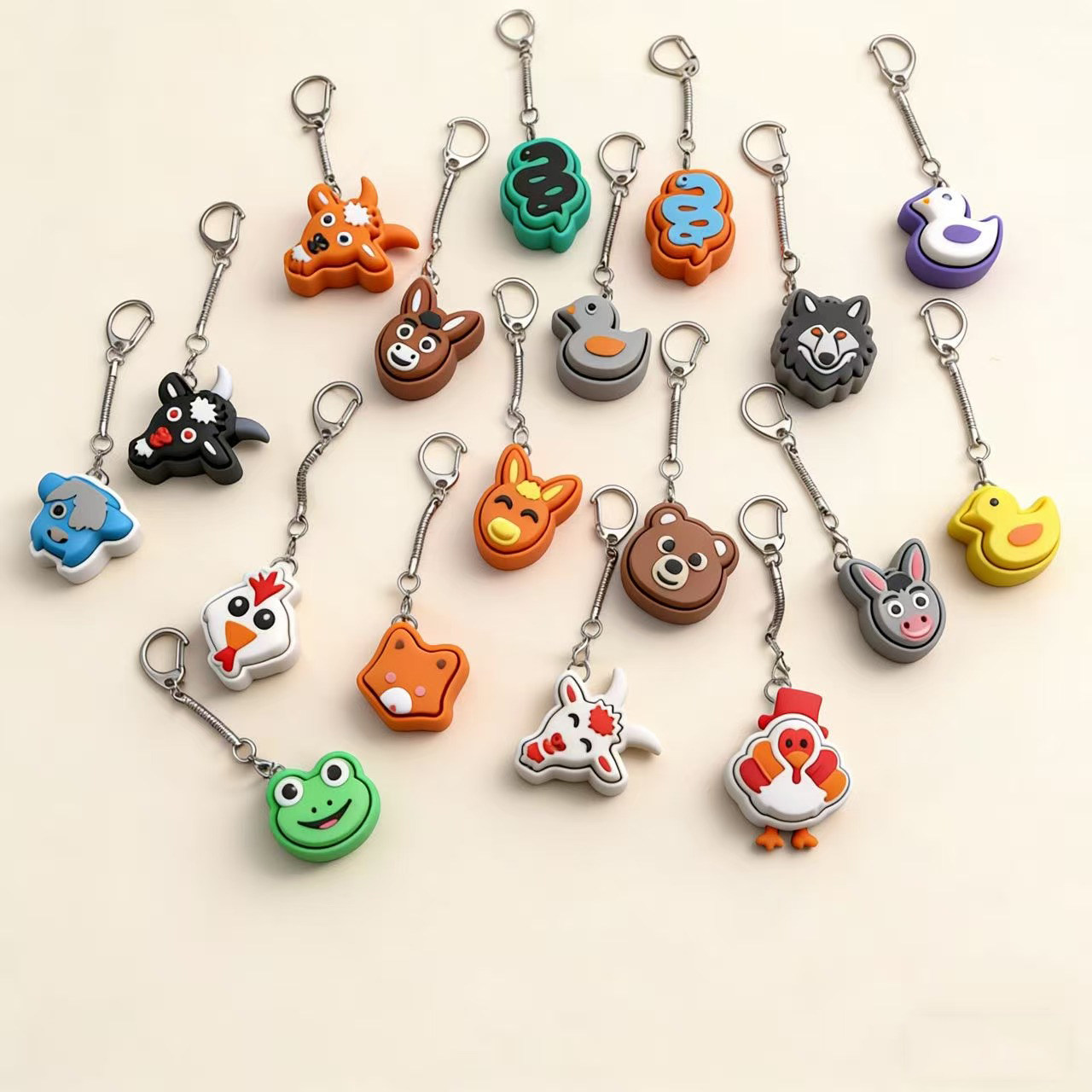3D打印钥匙扣挂件动物系列解压指尖点击器挂饰呆萌可爱书包挂件,家居饰品,3D模型摆件,淘宝优惠券,粉丝福利购,淘宝优惠卷