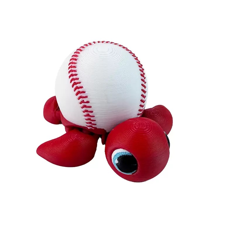 3D打印磁吸乌龟可动玫瑰足球摆件