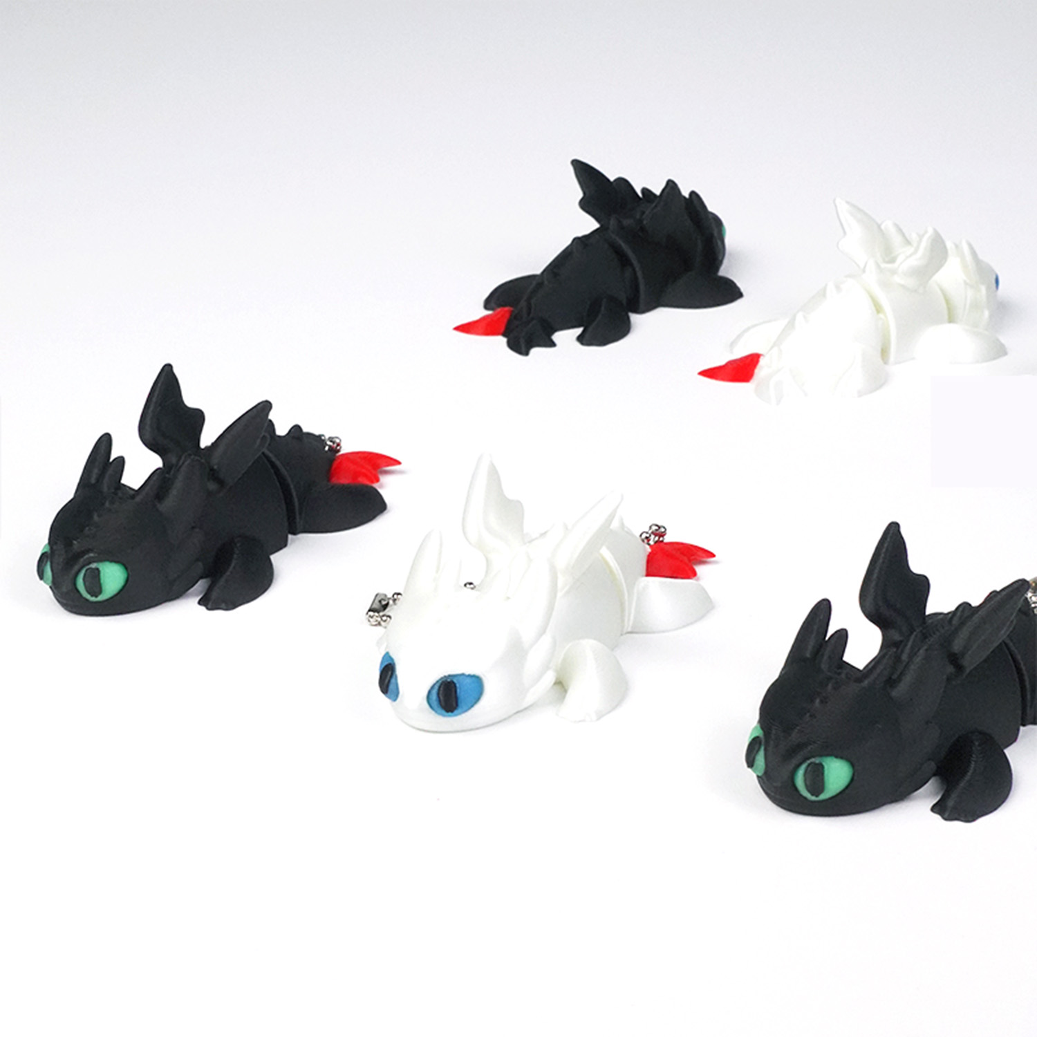 3D打印驯龙高手无牙仔夜煞钥匙扣