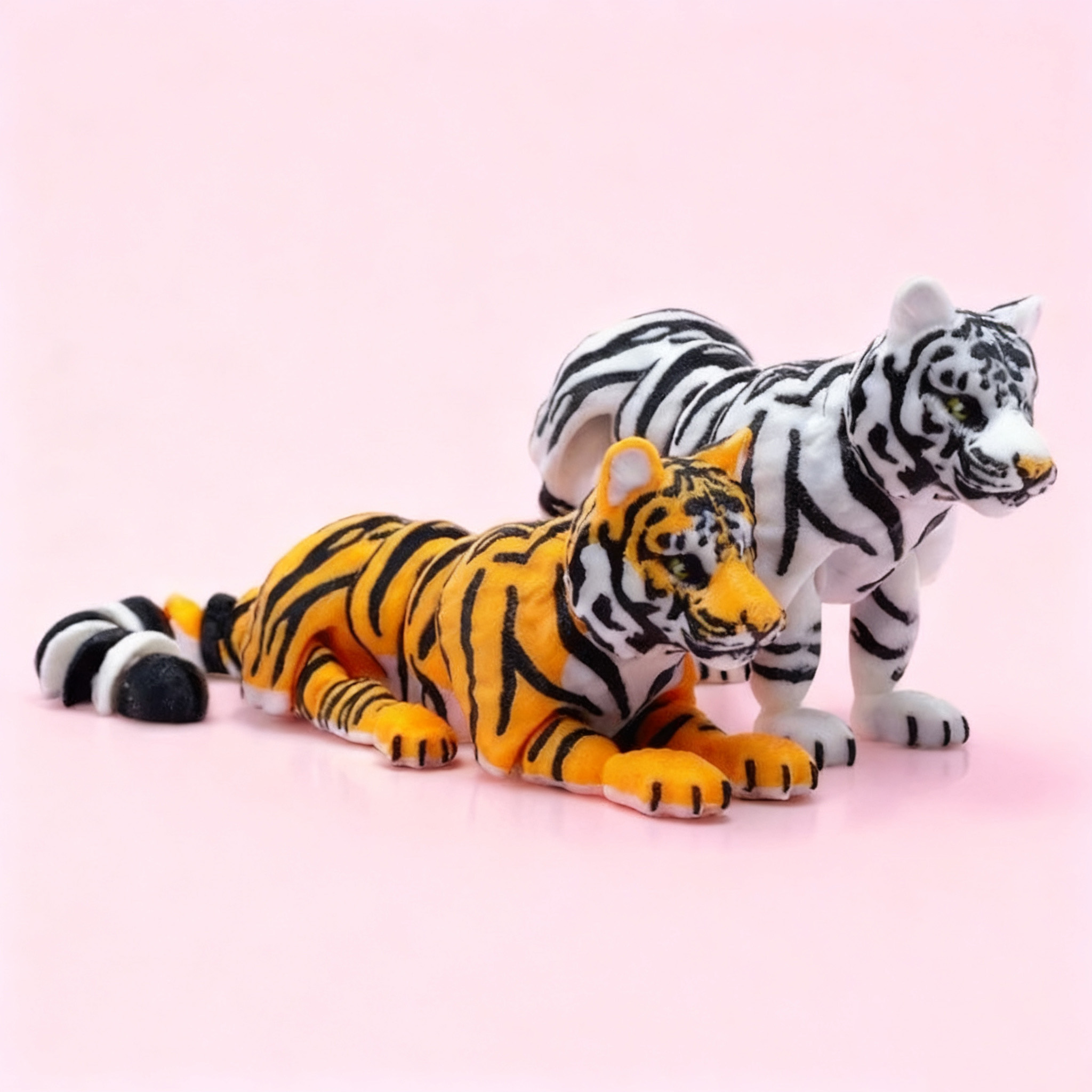 3D打印老虎关节可动仿真摆件礼物