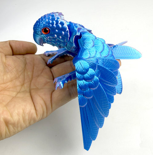 3D打印关节可动鹦鹉手办摆件礼物
