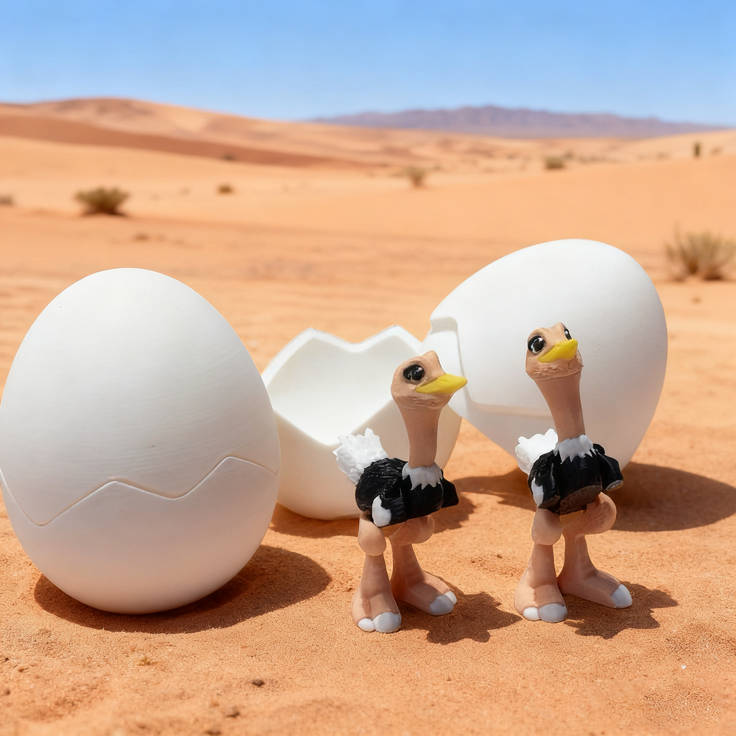 3D打印鸵鸟蛋仿真动物玩具萌宠可爱小摆件礼物儿童礼物模型男女孩,家居饰品,3D模型摆件,淘宝优惠券,粉丝福利购,淘宝优惠卷