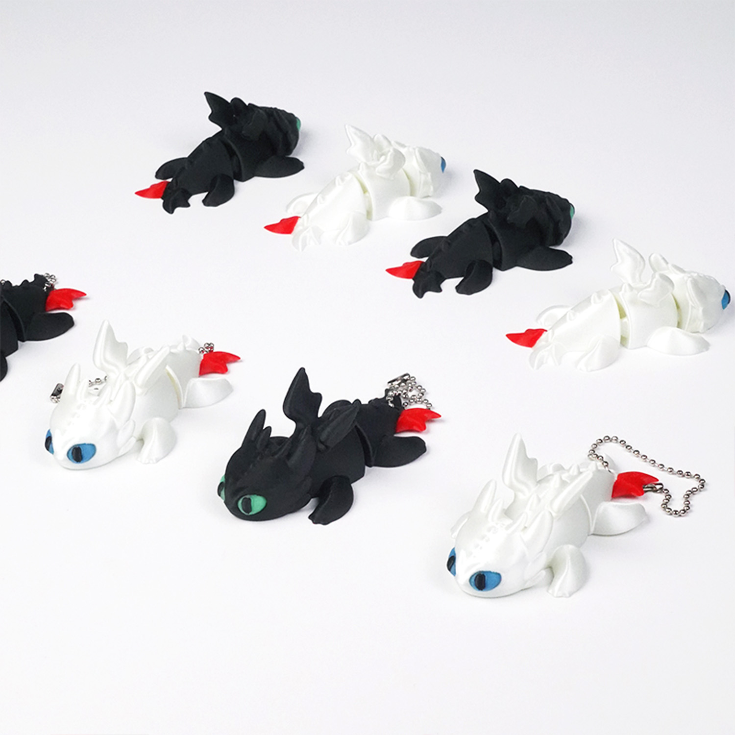 3D打印驯龙高手无牙仔钥匙扣