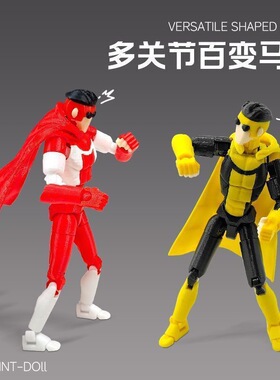 3D马克宇宙无敌少侠关节可动手办