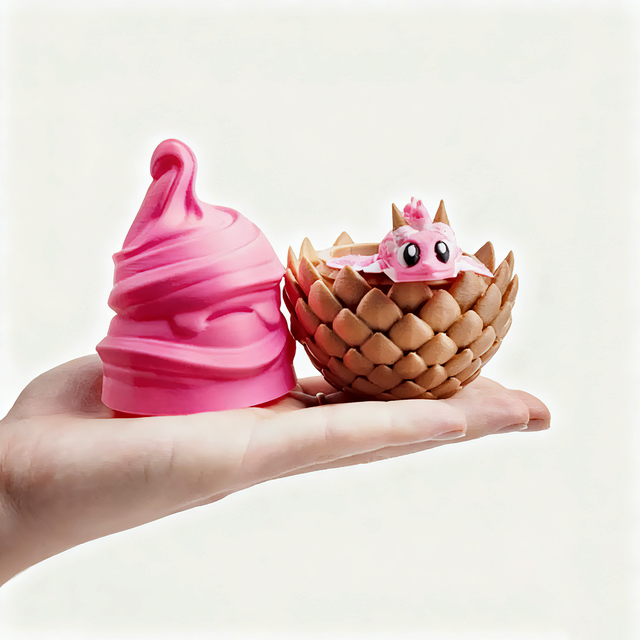 3D打印奇趣龙蛋小飞龙套装礼物