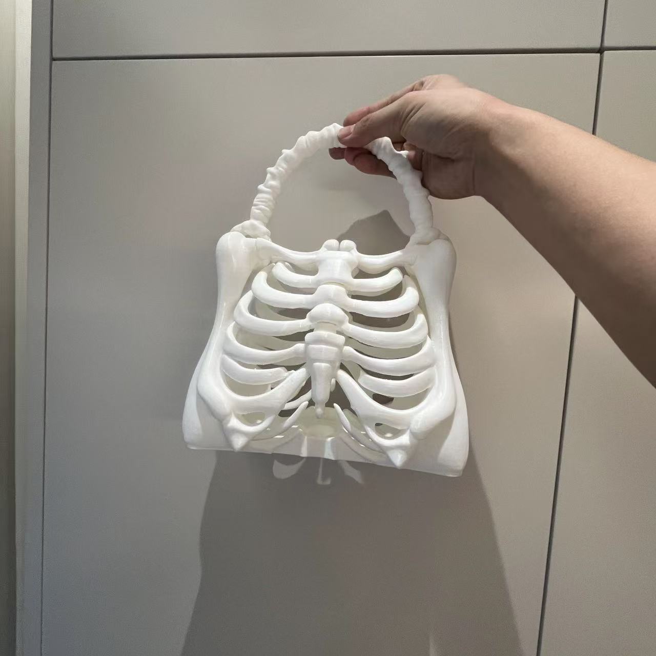 3D打印骷髅骨架手提包