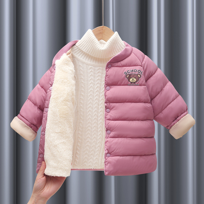 内胆棉服外套直销男女童深秋冬