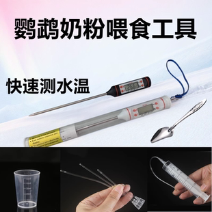 鹦鹉喂奶工具注射器专用勺子幼鸟鸽子奶粉温度计针管喂食器刻度杯