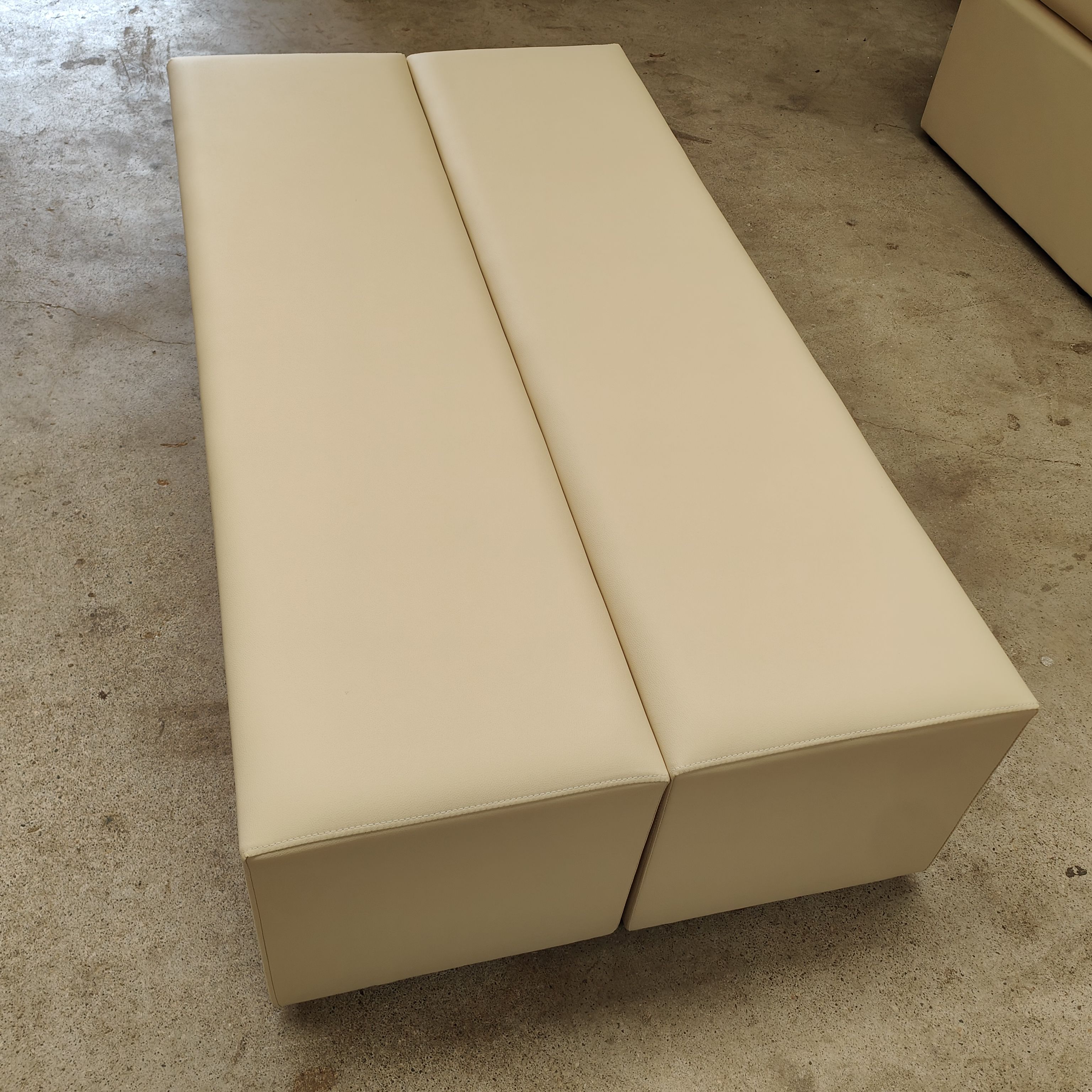 热卖简约儿童组合软包沙发凳长条软包凳商场展会休息区软体长条凳