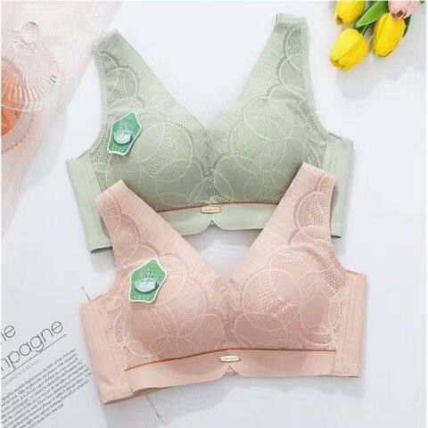 宽肩带内衣女夏季聚拢无钢圈上托防下垂收副乳透气背心式小胸文胸
